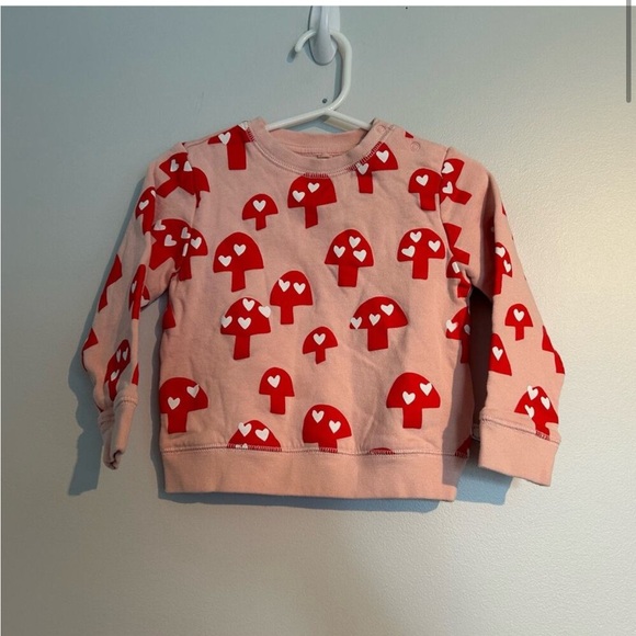 Stella McCartney Kids Mushroom Print Cotton Sweatshirt - Picture 2 of 4
